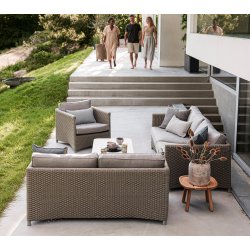 CANE-LINE DIAMOND LOUNGESTOL - TAUPE WEAVE 88