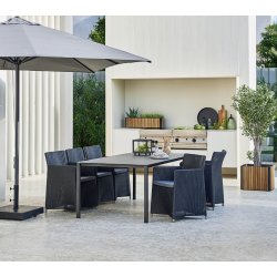 CANE-LINE DIAMOND STOL - GRAPHITE WEAVE 80