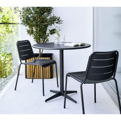 CANE-LINE DROP CAFEBORD - LAVA GREY ALUMINIUM 73