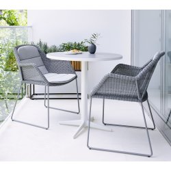 CANE-LINE DROP CAFEBORD - LAVA GREY ALUMINIUM 73
