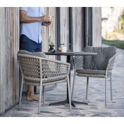 CANE-LINE DROP CAFEBORD - LAVA GREY ALUMINIUM 73