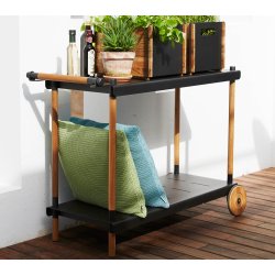 CANE-LINE FRAME SERVERINGSVOGN - TEAK 115