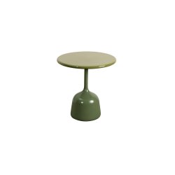 CANE-LINE GLAZE SOFABORD LILLE - OLIVE GREEN ALUMINIUM 45