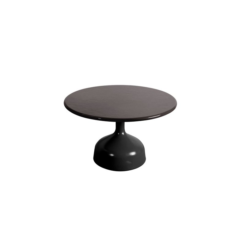 CANE-LINE GLAZE SOFABORD STOR - LAVA GREY ALUMINIUM 39