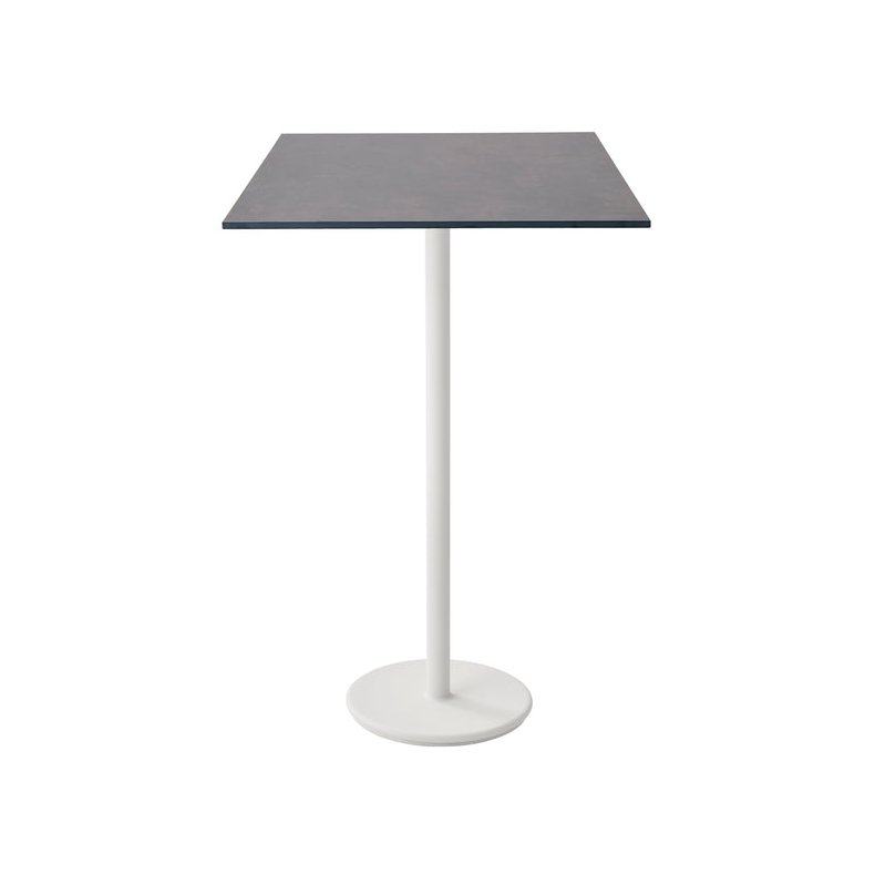 CANE-LINE GO BARBORD M/DARK GREY BORDPLADE - WHITE ALUMINIUM 102