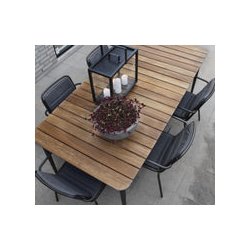 CANE-LINE CORE SPISEBORD/GREY - TEAK 274