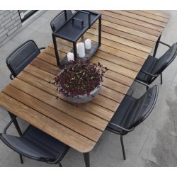 CANE-LINE CORE SPISEBORD/TAUPE - TEAK 274