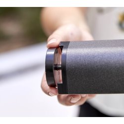 CANE-LINE DROP SPISEBORD - LAVA GREY ALUMINIUM 200