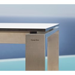 CANE-LINE EDGE SPISEBORD M/ TILLGSPLADER - STAINLESS STEEL 210