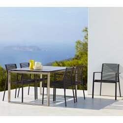 CANE-LINE EDGE STOL M/ARMLN - ANTHRACITE 83