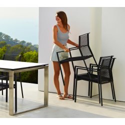 CANE-LINE EDGE STOL M/ARMLN - ANTHRACITE 83