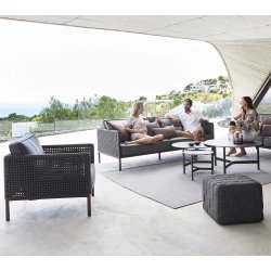 CANE-LINE ENCORE 3-PERS/SOFA - BORDEAUX 221