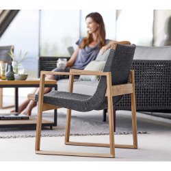 CANE-LINE ENDLESS LOUNGESTOL - TEAK 83