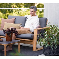 CANE-LINE ENDLESS SOFT 2-PERS/SOFA - TEAK 162