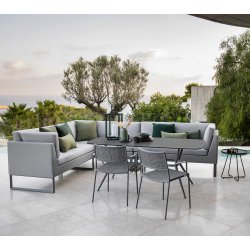 CANE-LINE FLEX 2-PERS. SOFA HJRE MODUL - GREY 154