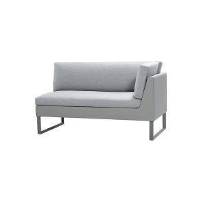 CANE-LINE FLEX 2-PERS. SOFA VENSTRE MODUL - LIGHT GREY 154