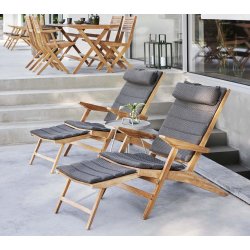 CANE-LINE FLIP DKSTOL - TEAK 150