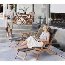 CANE-LINE FLIP DKSTOL - TEAK 150