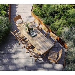 CANE-LINE FLIP FOLDESTOL - TEAK 85