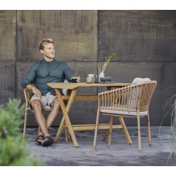 CANE-LINE FLIP KLAPBORD LILLE - TEAK 80