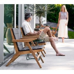 CANE-LINE FLIP LOUNGESTOL - TEAK 78