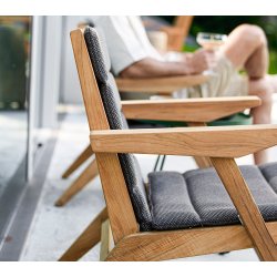 CANE-LINE FLIP LOUNGESTOL - TEAK 78