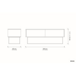 WOUD VIRKA SKNK LAV OAK - 47