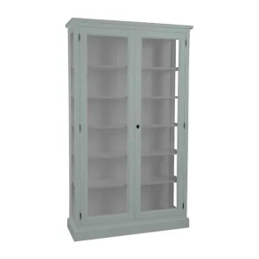 LIVINGOODIES H�J VITRINSKAB HONFLEUR GR�N/GR� - 120