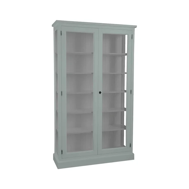 LIVINGOODIES H�J VITRINSKAB HONFLEUR GR�N/GR� - 120