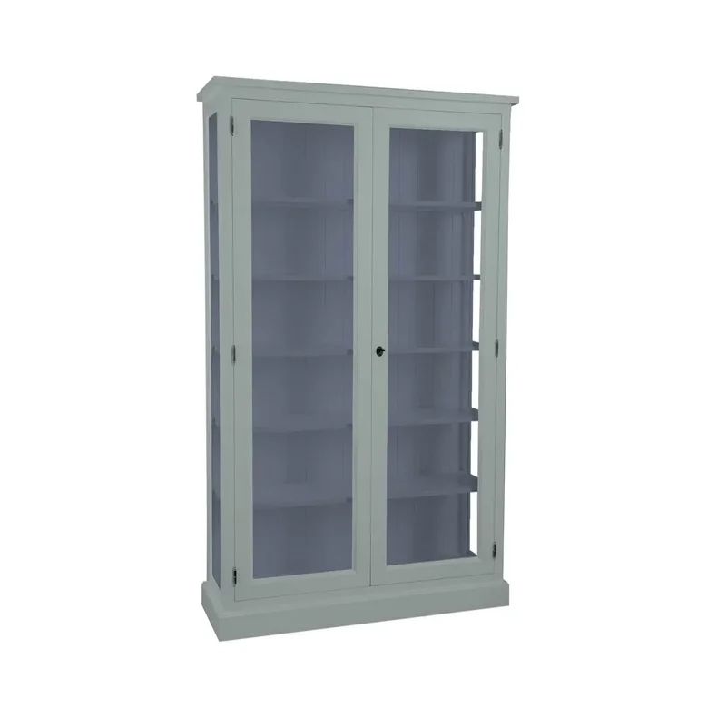 LIVINGOODIES H�J VITRINSKAB HONFLEUR GR�N/BL� - 120