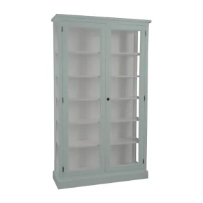 LIVINGOODIES H�J VITRINSKAB HONFLEUR GR�N/GR�BRUN - 120