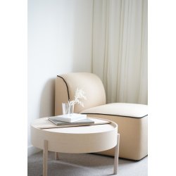 WOUD ARC SOFABORD HVIDPIGMENTERET ASK - 66