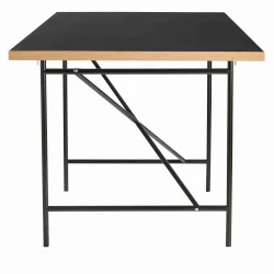EIERMANN1 DESK BLACK TABLETOP/BLACK FRAME PLEASE WAIT TO BE SEATED - 120