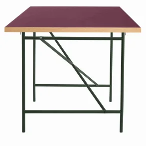 EIERMANN1 DESK BURGUNDY TABLETOP/BLACK FRAME PLEASE WAIT TO BE SEATED - 160