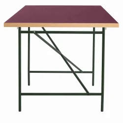 EIERMANN1 DESK BURGUNDY TABLETOP/BLACK FRAME PLEASE WAIT TO BE SEATED - 120
