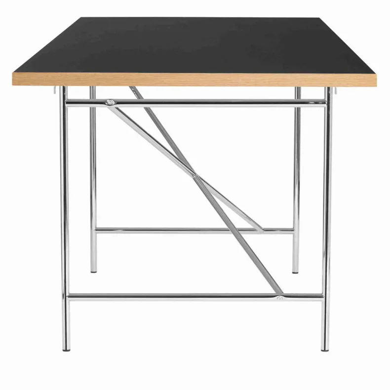 EIERMANN1 DESK BLACK TABLETOP/CHROME FRAME PLEASE WAIT TO BE SEATED - 160