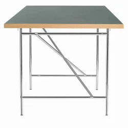 EIERMANN1 DESK DARK GREY TABLETOP/CHROME FRAME PLEASE WAIT TO BE SEATED - 120
