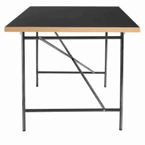 EIERMANN1 DESK BLACK TABLETOP/LACQUERED STEEL FRAME PLEASE WAIT TO BE SEATED - 160