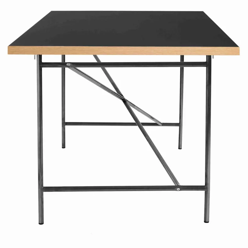 EIERMANN1 DESK BLACK TABLETOP/LACQUERED STEEL FRAME PLEASE WAIT TO BE SEATED - 160