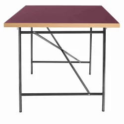 EIERMANN1 DESK BURGUNDY TABLETOP/LACQUERED FRAME PLEASE WAIT TO BE SEATED - 120
