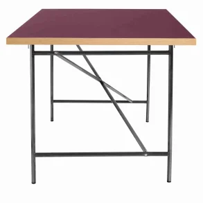 EIERMANN1 DESK BURGUNDY TABLETOP/LACQUERED FRAME PLEASE WAIT TO BE SEATED - 120