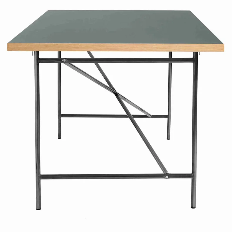 EIERMANN1 DESK DARK GREY TABLETOP/LACQUERED STEEL FRAME PLEASE WAIT TO BE SEATED - 120