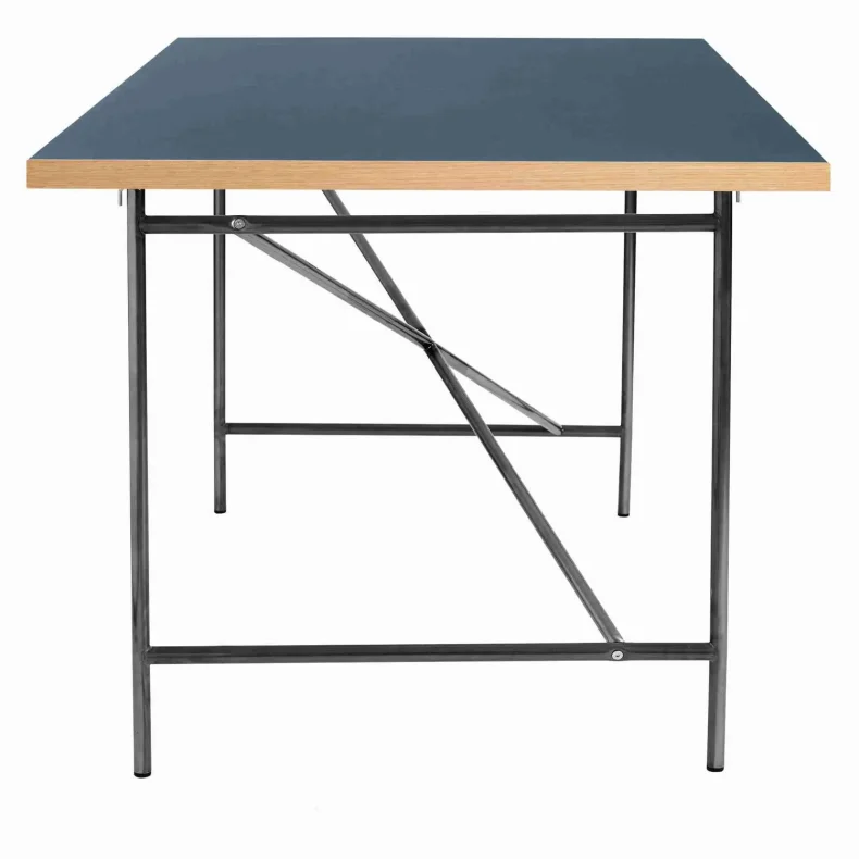 EIERMANN1 DESK DARK BLUE TABLETOP/LACQUERED STEEL FRAME PLEASE WAIT TO BE SEATED - 120