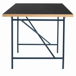 EIERMANN1 DESK BLACK TABLETOP/NAVY BLUE FRAME PLEASE WAIT TO BE SEATED - 160