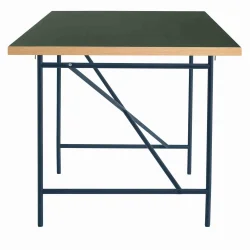 EIERMANN1 DESK CEDAR GREEN TABLETOP/NAVY BLUE FRAME PLEASE WAIT TO BE SEATED - 120