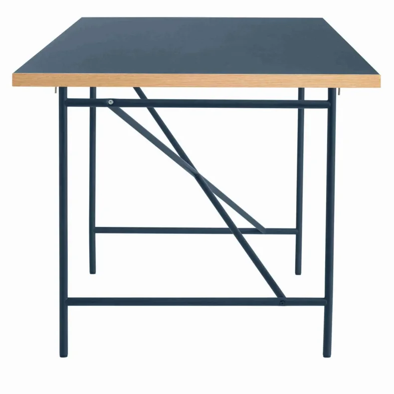 EIERMANN1 DESK DARK BLUE TABLETOP/NAVY BLUE FRAME PLEASE WAIT TO BE SEATED - 120