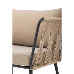 BLOOMINGVILLE PAVONE LOUNGESTOL METAL BRUN - 87