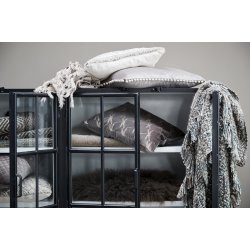 LENE BJERRE DEPOT VITRINESKAB SORT/HVID - 110