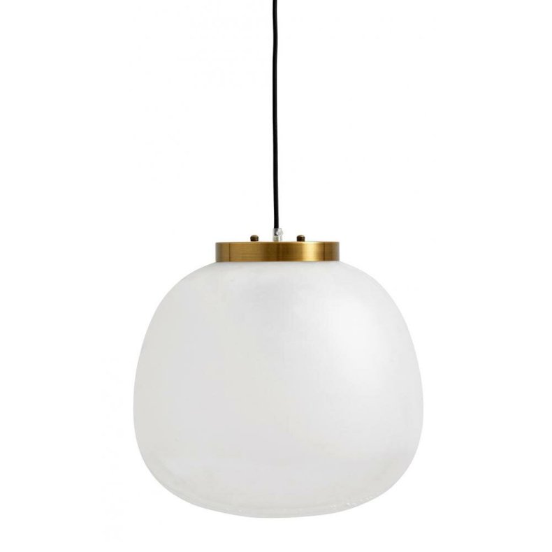 NORDAL FROST PENDEL LAMPE HVID/GYLDEN - 40