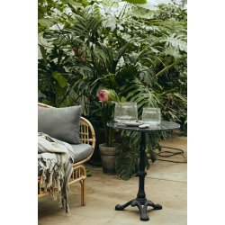 NORDAL CAFEBORD MARMOR RUNDT SORT - 60